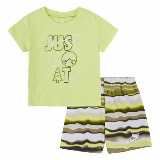 Nike All Over Print T-Shirt And Shorts Set Infants Мос 