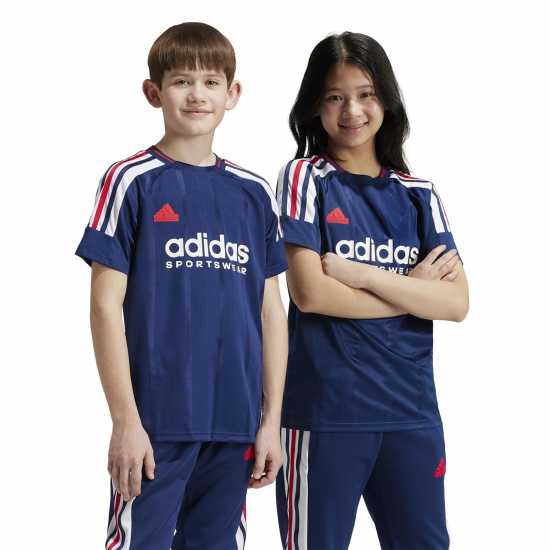 Adidas House Of Tiro Nation Pack T-Shirt Juniors Морска синьо Детски тениски и фланелки