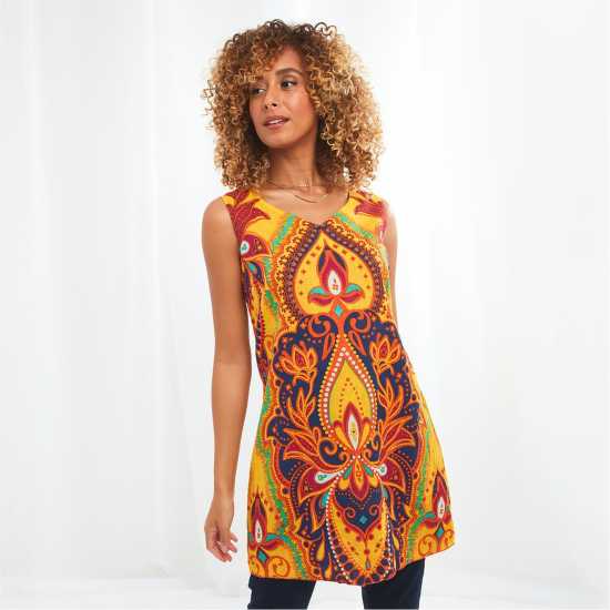 Дамски поли и рокли Joe Browns Joe Brown Pink And Yellow Tunic Joe Browns Joe Brown Pink And Yellow Tunic Дамски поли и рокли