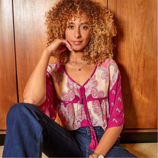 Дамски ризи и тениски Joe Browns Ibiza Pink Top Joe Browns Ibiza Pink Top Дамски ризи и тениски