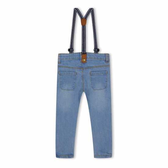 Studio Baby Boy Shirt, Jean And Brace Clothing Set  