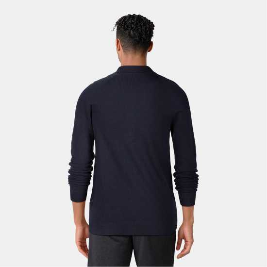 Lyle And Scott Men's Linen Knitted Long-Sleeve Plain Shirt Lyle And Scott Men's Linen Knitted Long-Sleeve Plain Shirt