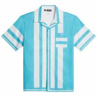Мъжка Риза J Lindeberg Golf Will Shirt Mens Синьо Кюрасао Мъжки ризи