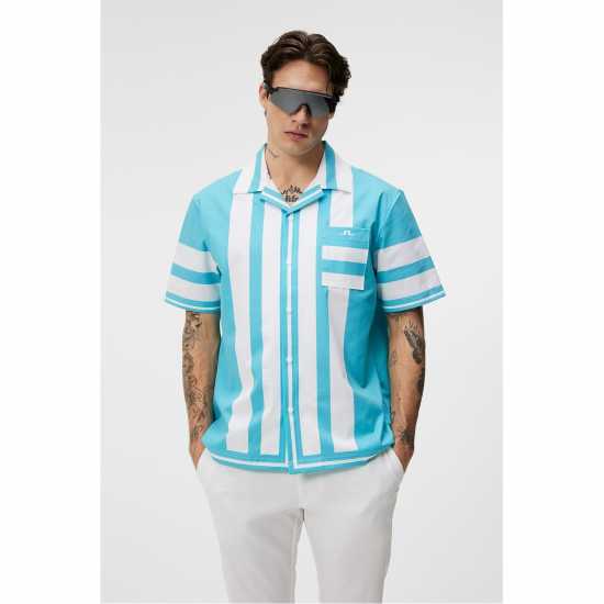 Мъжки ризи Мъжка Риза J Lindeberg Golf Will Shirt Mens Синьо Кюрасао Мъжка Риза J Lindeberg Golf Will Shirt Mens Синьо Кюрасао Мъжки ризи