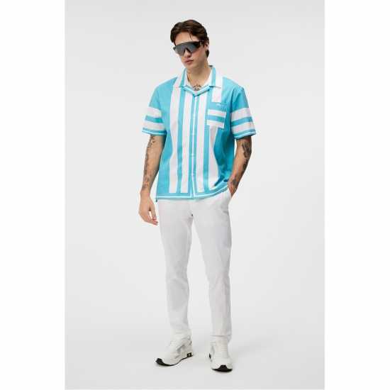 Мъжки ризи Мъжка Риза J Lindeberg Golf Will Shirt Mens Синьо Кюрасао Мъжка Риза J Lindeberg Golf Will Shirt Mens Синьо Кюрасао Мъжки ризи