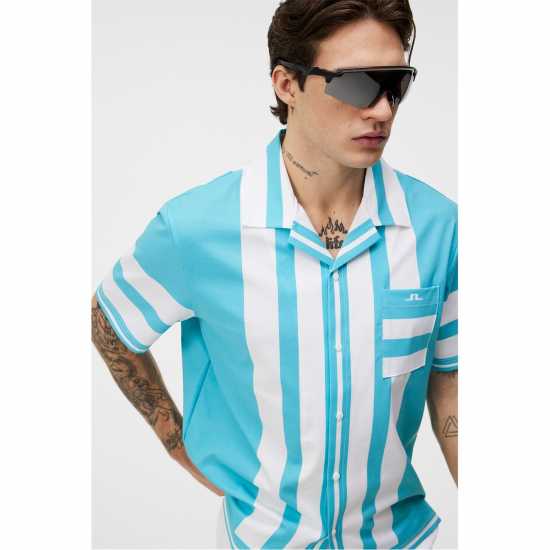 Мъжки ризи Мъжка Риза J Lindeberg Golf Will Shirt Mens Синьо Кюрасао Мъжка Риза J Lindeberg Golf Will Shirt Mens Синьо Кюрасао Мъжки ризи