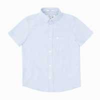 Jw Short Sleeve Oxford Shirt Juniors Blue Детски ризи