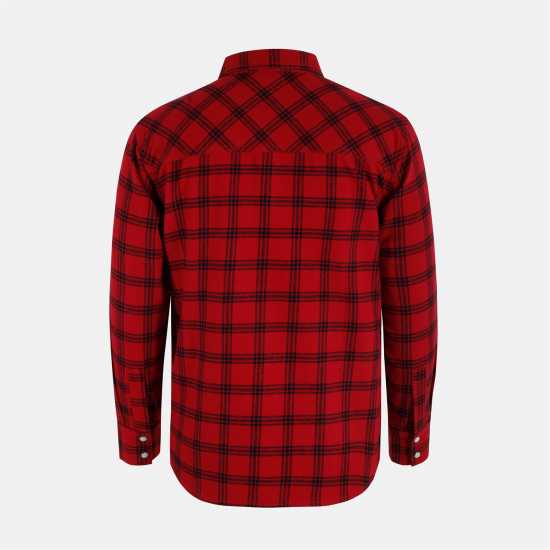 Lee Cooper Карирана Дамска Риза Check Shirt Sn54 Red Flannel 