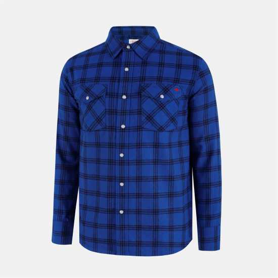 Lee Cooper Карирана Дамска Риза Check Shirt Sn54 Blue Flannel Lee Cooper Карирана Дамска Риза Check Shirt Sn54 Blue Flannel