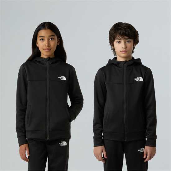 The North Face Kids' Reaxion Fleece Zip Hoodie TNF черно JK3 The North Face Kids' Reaxion Fleece Zip Hoodie TNF черно JK3