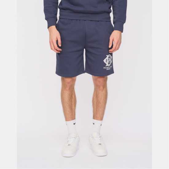 Duck and Cover Men's Randolph Tailored Shorts Blue 