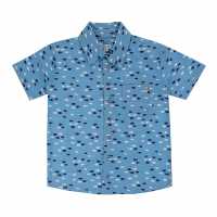 Десенирани Шорти Lilly And Sid Fish Print Short-Sleeve Shirt Десенирани Шорти Lilly And Sid Fish Print Short-Sleeve Shirt
