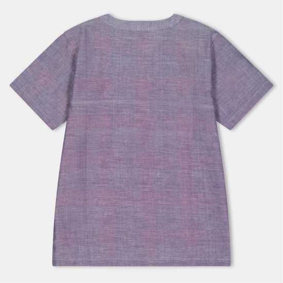 Lilly And Sid Reversible Short-Sleeve Shirt, Patterned  