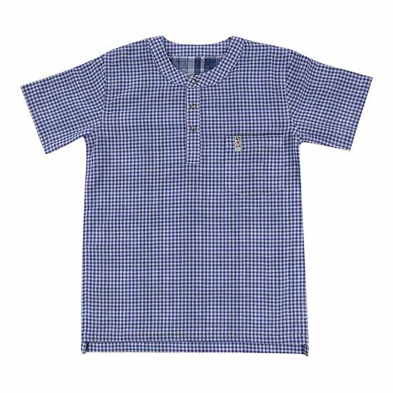 Lilly And Sid Reversible Cheque Short-Sleeve Shirt Lilly And Sid Reversible Cheque Short-Sleeve Shirt