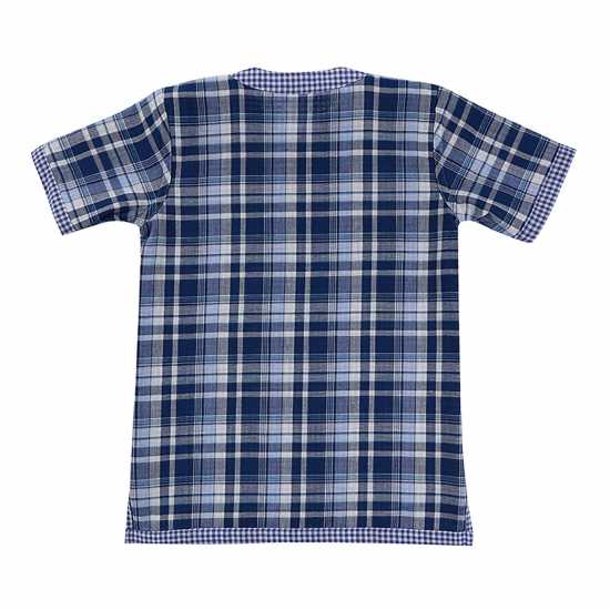 Lilly And Sid Reversible Cheque Short-Sleeve Shirt Lilly And Sid Reversible Cheque Short-Sleeve Shirt