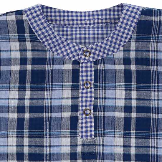 Lilly And Sid Reversible Cheque Short-Sleeve Shirt Lilly And Sid Reversible Cheque Short-Sleeve Shirt