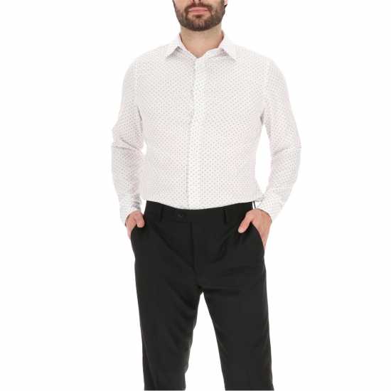 Scotch And Soda Scotch Pattern Shirt Sn99 White/Burgundy Scotch And Soda Scotch Pattern Shirt Sn99 White/Burgundy