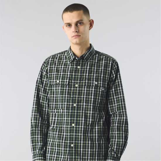 Pretty Green Карирана Дамска Риза Pelton Check Shirt  Мъжки ризи