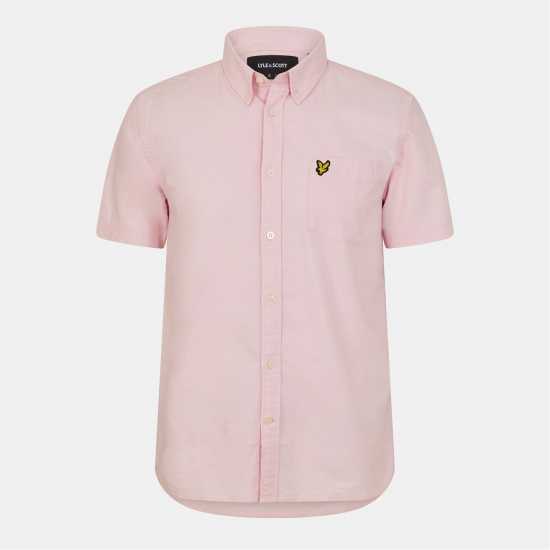 Lyle And Scott Men's Short-Sleeve Oxford Plain Shirt  