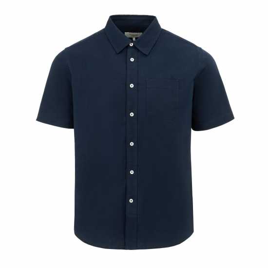 Firetrap Мъжка Риза Оксфорд Short Sleeve Oxford Shirt Mens Морска синьо Мъжки ризи