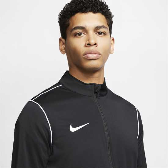 Nike Dri-Fit Park Men'S Knit Soccer Track Jacket Fleece Mens Черно/Бяло Мъжки полар