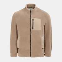Soulcal Мъжко Яке Полар Cal Fleece Jacket Mens Beige Мъжки полар
