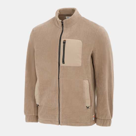 Soulcal Мъжко Яке Полар Cal Fleece Jacket Mens Beige Мъжки полар