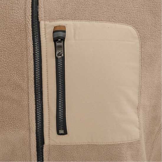 Soulcal Мъжко Яке Полар Cal Fleece Jacket Mens Beige Мъжки полар
