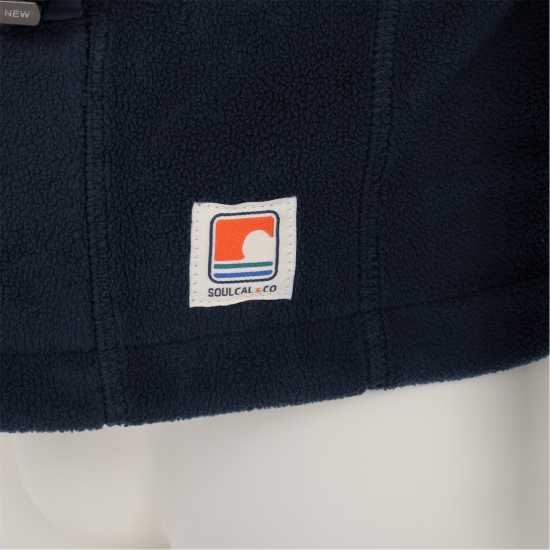 Мъжки полар Soulcal Мъжко Яке Полар Cal Fleece Jacket Mens Navy Soulcal Мъжко Яке Полар Cal Fleece Jacket Mens Navy Мъжки полар