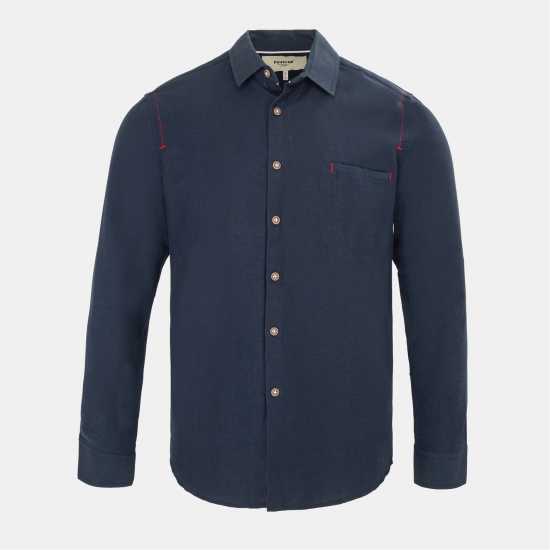 Firetrap Plain Shirt Navy 