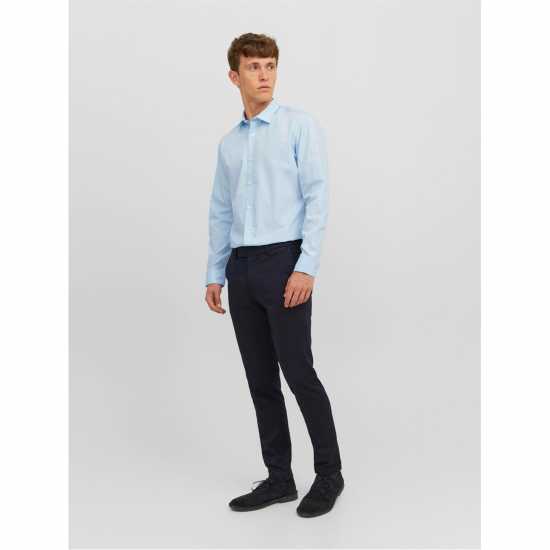 Мъжка Риза Jack And Jones Joe Poplin Shirt Mens Cashmere Blue Мъжка Риза Jack And Jones Joe Poplin Shirt Mens Cashmere Blue