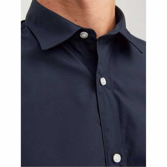 Мъжка Риза Jack And Jones Joe Poplin Shirt Mens Navy Blazer Мъжка Риза Jack And Jones Joe Poplin Shirt Mens Navy Blazer