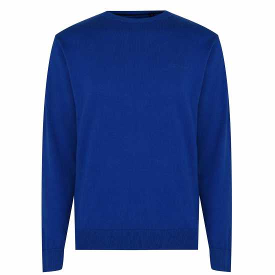 Мъжки пуловери и жилетки Pierre Cardin Плетен Мъжки Пуловер Crew Knit Jumper Mens Blue Pierre Cardin Плетен Мъжки Пуловер Crew Knit Jumper Mens Blue Мъжки пуловери и жилетки