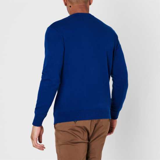 Мъжки пуловери и жилетки Pierre Cardin Плетен Мъжки Пуловер Crew Knit Jumper Mens Blue Pierre Cardin Плетен Мъжки Пуловер Crew Knit Jumper Mens Blue Мъжки пуловери и жилетки