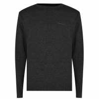 Pierre Cardin Плетен Мъжки Пуловер Crew Knit Jumper Mens Charcoal Marl Мъжки пуловери и жилетки