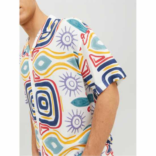 Мъжки ризи Мъжка Тениска Jack And Jones Mosaic Print Shirt Mens Мъжка Тениска Jack And Jones Mosaic Print Shirt Mens Мъжки ризи