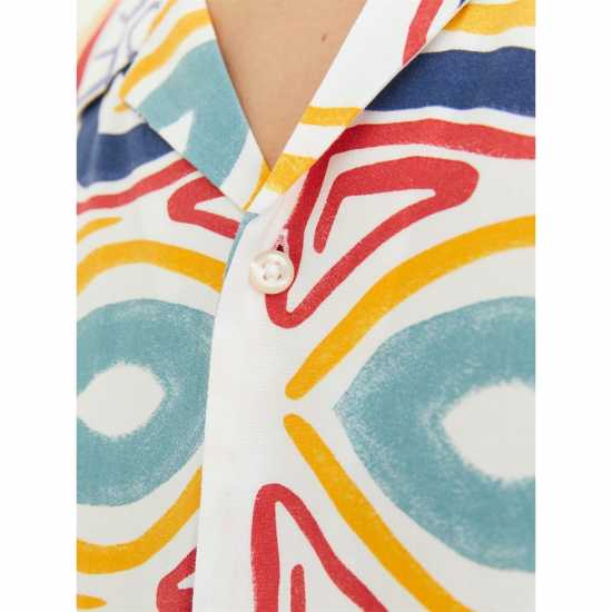 Мъжки ризи Мъжка Тениска Jack And Jones Mosaic Print Shirt Mens Мъжка Тениска Jack And Jones Mosaic Print Shirt Mens Мъжки ризи