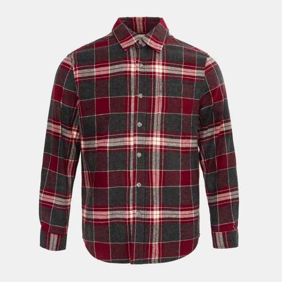 Firetrap Мъжка Риза Pattern Shirt Mens Black/Red 