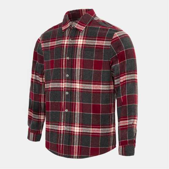 Firetrap Мъжка Риза Pattern Shirt Mens Black/Red 