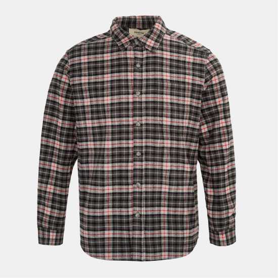 Firetrap Мъжка Риза Pattern Shirt Mens Black/Grey Firetrap Мъжка Риза Pattern Shirt Mens Black/Grey
