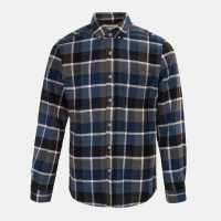 Firetrap Мъжка Риза Pattern Shirt Mens Blue/Black 