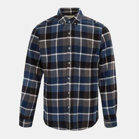 Firetrap Мъжка Риза Pattern Shirt Mens Blue/Black Firetrap Мъжка Риза Pattern Shirt Mens Blue/Black