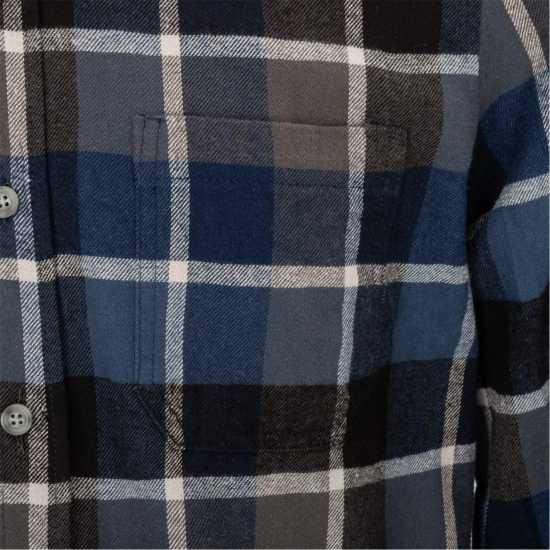 Firetrap Мъжка Риза Pattern Shirt Mens Blue/Black Firetrap Мъжка Риза Pattern Shirt Mens Blue/Black