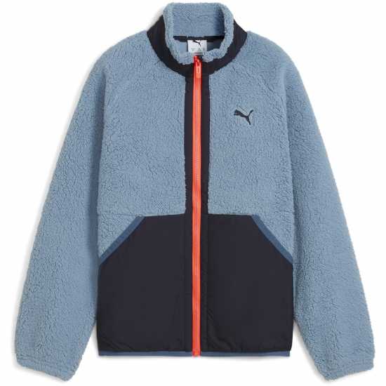 Puma Unisex Kids' Hybrid Sherpa Full Zip Fleece Puma Unisex Kids' Hybrid Sherpa Full Zip Fleece