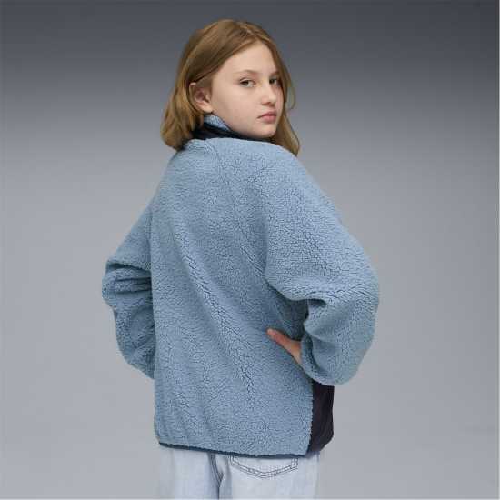 Puma Unisex Kids' Hybrid Sherpa Full Zip Fleece Puma Unisex Kids' Hybrid Sherpa Full Zip Fleece