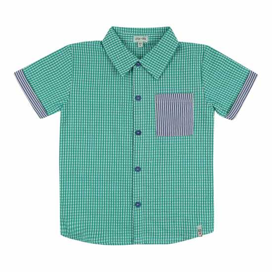 Lilly And Sid Gingham Short-Sleeve Shirt Lilly And Sid Gingham Short-Sleeve Shirt