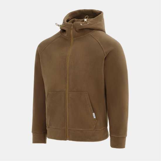 Firetrap Мъжко Яке Полар Micro Fleece Jacket Mens Dark Khaki Firetrap Мъжко Яке Полар Micro Fleece Jacket Mens Dark Khaki