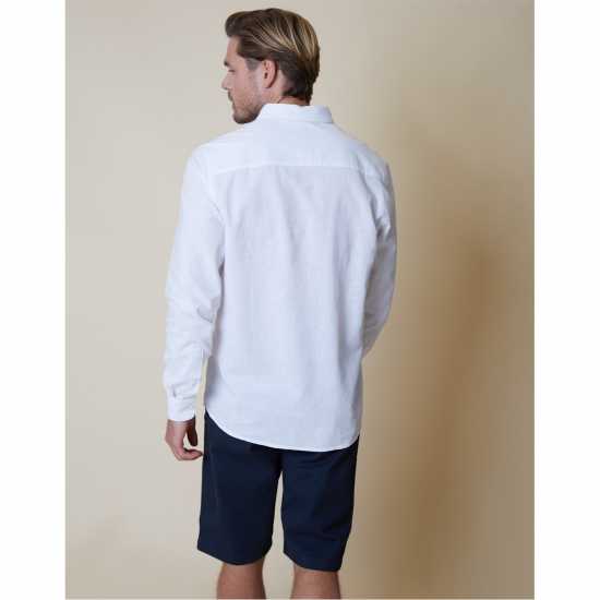 Threadbare Ls Shrt Bale Sn54 Бяло Мъжки ризи