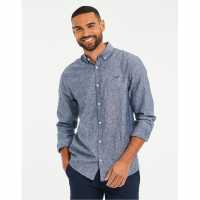 Threadbare Ls Shrt Bale Sn54 Деним Син Мъжки ризи