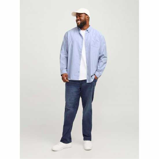Jack And Jones Jack + Oxford Shrt L Sn63 Cashmere Blue 